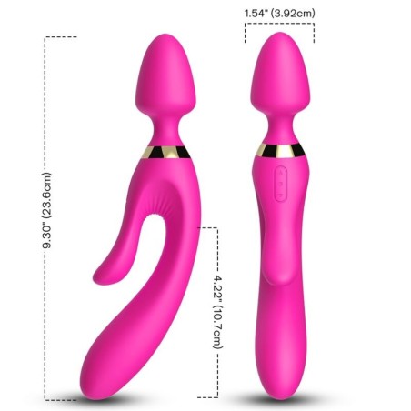 ARMONY - MASSEUR and VIBRATEUR LAPIN FUCHSIA
