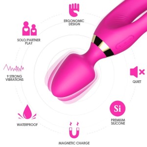 ARMONY - MASSEUR and VIBRATEUR LAPIN FUCHSIA