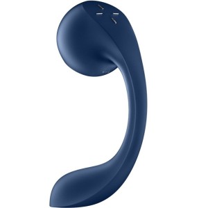 SATISFYER - PRO WAVE 4 STIMULATEUR POINT G ET IMPULSION DAIR APPLICATION GRATUITE BLEU FONCÉ