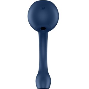 SATISFYER - PRO WAVE 4 STIMULATEUR POINT G ET IMPULSION DAIR APPLICATION GRATUITE BLEU FONCÉ