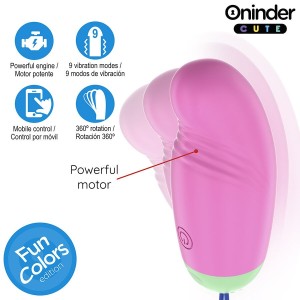ONINDER CUTE - ŒUF EN SILICONE VIBRANT ET ROTATIF À 360° - APPLICATION MONDIALE GRATUITE