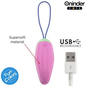 ONINDER CUTE - ŒUF EN SILICONE VIBRANT ET ROTATIF À 360° - APPLICATION MONDIALE GRATUITE