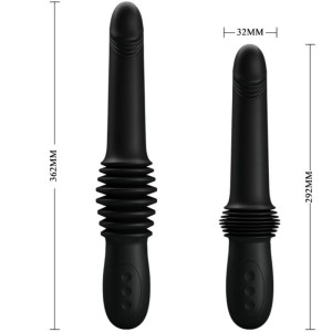PRETTY LOVE - VIBRATEUR PAZUZU 3 MODES DE POUSSÉE NOIR