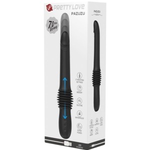 PRETTY LOVE - VIBRATEUR PAZUZU 3 MODES DE POUSSÉE NOIR
