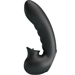 PRETTY LOVE - HOBGOBLIN BOÎTE À DOIGTS VIBRANTS 12 VIBRATIONS STIMULATEUR DE CLITORIS NOIR