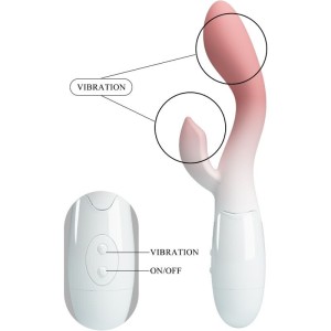 PRETTY LOVE - VIBRATEUR POINT G LUMINEUX STIMULATEUR DE CLITORIS 30 VIBRATIONS ROSE