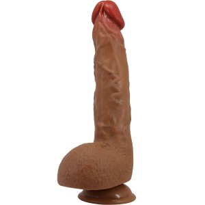 BAILE - MAGNIFIQUE VIBRATEUR RÉALISTE WILKS 5 RÉGLAGES 25 CM MULATO