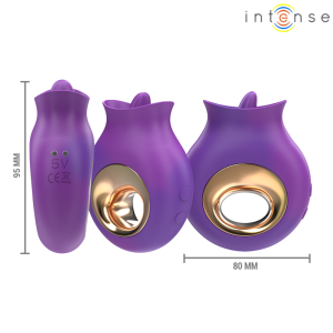 INTENSE - TULI STIMULATEUR CLITORIS 9 VIBRATIONS and 9 OSCILLATIONS VIOLET