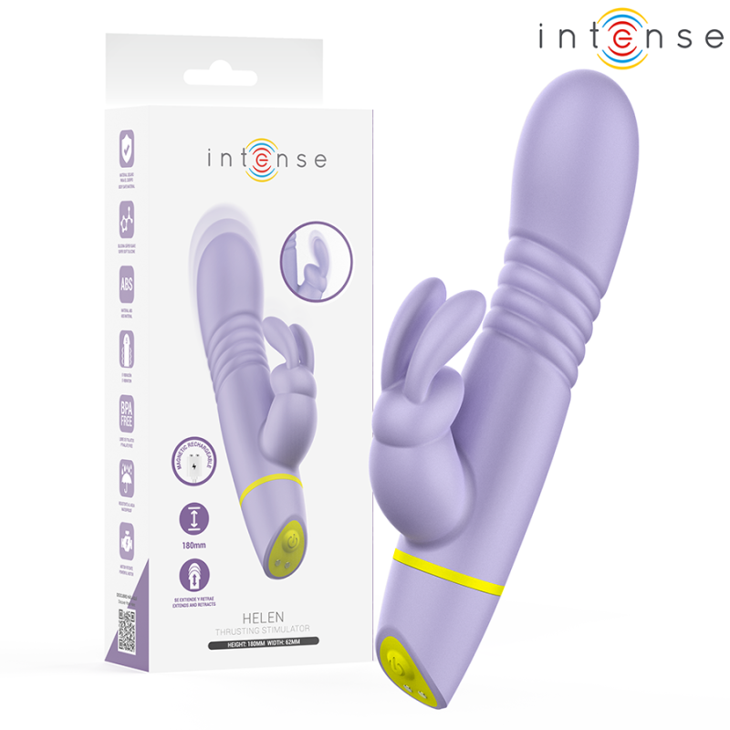INTENSE - STIMULATEUR ET VIBRATEUR À POUSSÉE HELEN RABBIT
