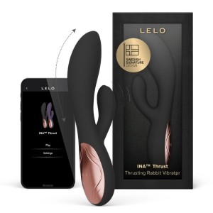 LELO - INA THRUST RABBIT VIBRATEUR À POUSSÉE NOIR