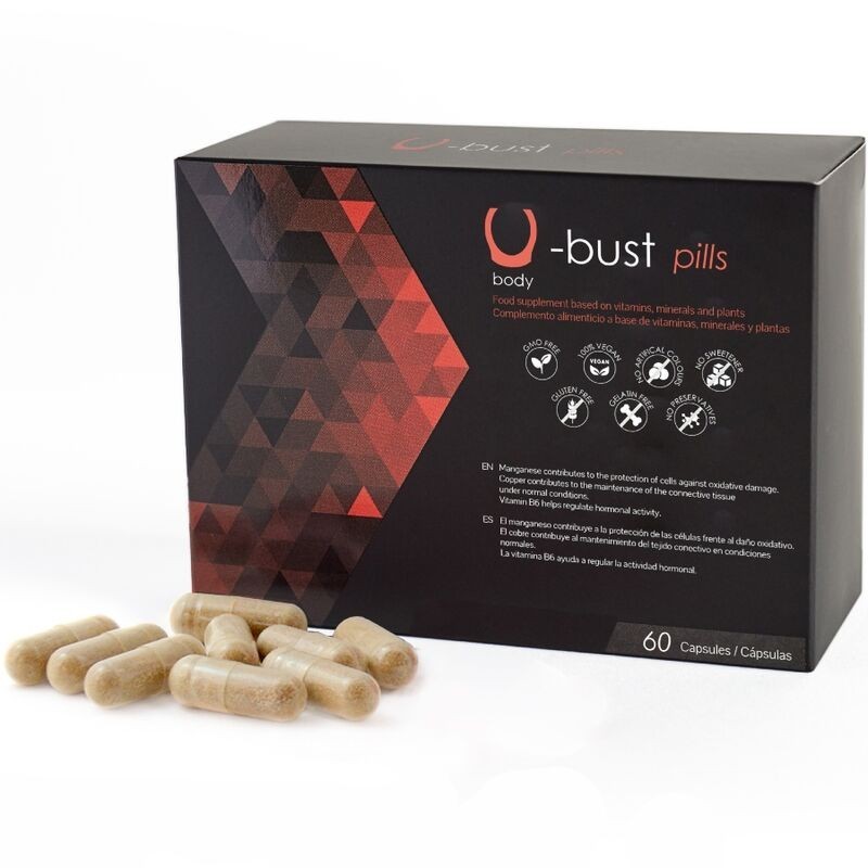500 COSMETICS - U-BUST CAPSULES DAUGMENTATION MAMMAIRE - 60 CAPSULES