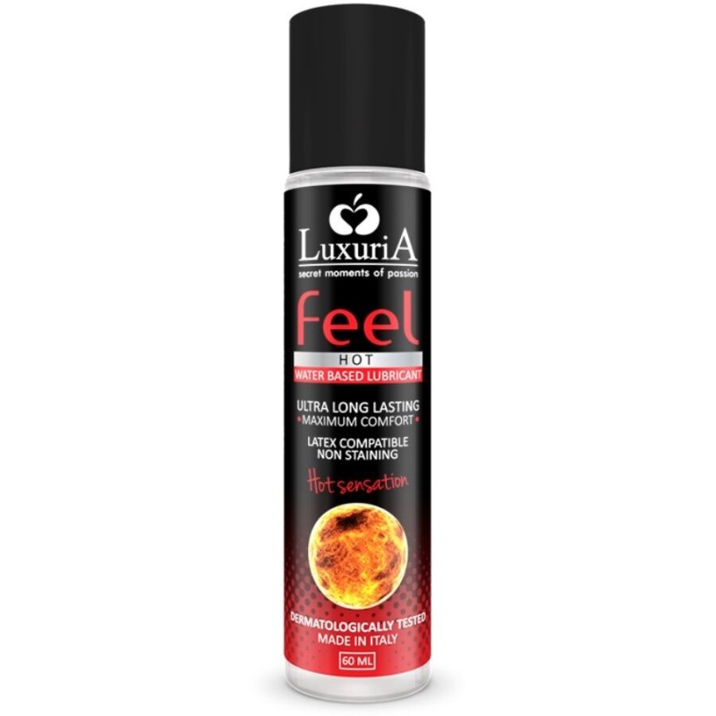 INTIMATELINE - LUXURIA LUBRIFIANT BASE DEAU FEEL HOT SENSATION 60 ML