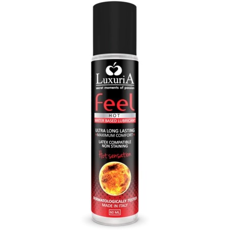 INTIMATELINE - LUXURIA LUBRIFIANT BASE DEAU FEEL HOT SENSATION 60 ML