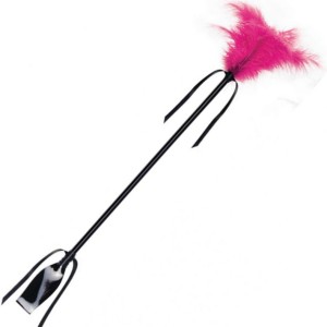 SECRETPLAY - FOUET and FEATHER NOIR ET FUCHSIA