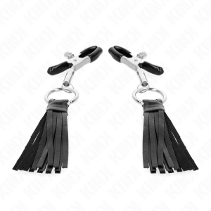 KINK - PINCES À TÉLÉMONS À PAMPONS EN CUIRETTE 6 CM