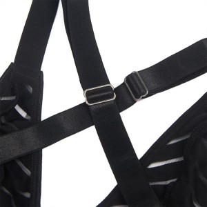 SUBBLIME - 954154 BODY AVEC PORTE-JARRETELLES NOIR L-XL
