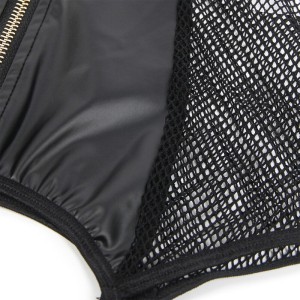 SUBBLIME - 954451 ROBE SEXY EN MAILLE CUIR NOIR L-XL