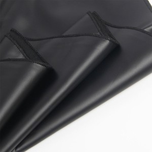 SUBBLIME - 955373 ROBE À BRETELLES EN CUIR NOIR S-M
