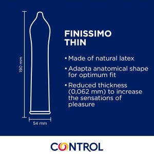CONTROL - PRÉSERVATIFS FINISSIMO SENSO 144 UNITÉS