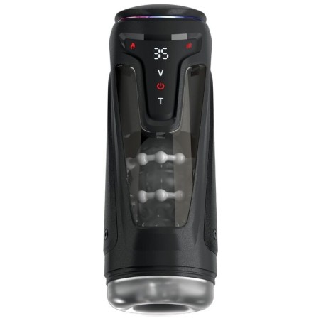 PDX ELITE - MOTO-BATOR PRO MASTURBATEUR À POUSSE AUTOMATIQUE VIBRANT ET CHAUFFANT 26,5 CM