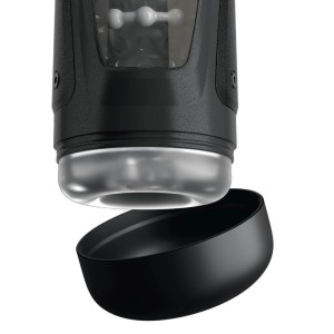 PDX ELITE - MOTO-BATOR PRO MASTURBATEUR À POUSSE AUTOMATIQUE VIBRANT ET CHAUFFANT 26,5 CM