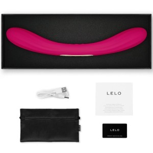LELO - BOOMERANG VIBRATEUR À DOUBLE EXTRÉMITÉ CERISE