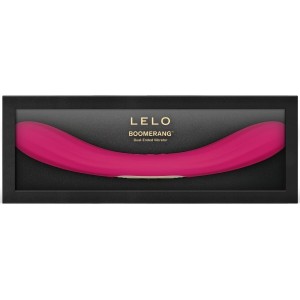 LELO - BOOMERANG VIBRATEUR À DOUBLE EXTRÉMITÉ CERISE