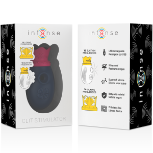 INTENSE - STIMULATEUR DE CLITORIS 10 MODES DASPIRATION ET DE LÉCHAGE - BLEU
