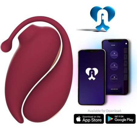 ADRIEN LASTIC - INSPIRATION CLITORIS SUCKER ŒUF VIBRANT ROUGE - APPLICATION GRATUITE