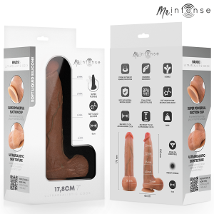 MR INTENSE - BRUCE S GODEMICHET EN SILICONE AVEC TESTICULES 17,8 CM -Ø- 4 CM