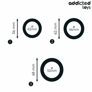 ADDICTED TOYS - LOT DANNEAUX PLATS EN SILICONE
