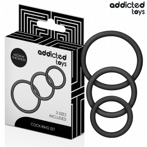 ADDICTED TOYS - LOT DE ANNEAUX EN SILICONE MODÈLE 2