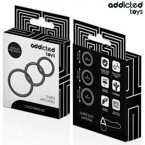 ADDICTED TOYS - LOT DE ANNEAUX EN SILICONE MODÈLE 2