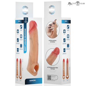 MR INTENSE - SIMON L PROTECTION PÉNALE EN SILICONE 16 CM -Ø- 4,5 CM