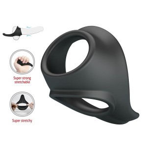 CRAZY BULL - ZADOK ANNEAU ERGONOMIQUE AVEC STIMULATEUR PÉRINÉAL
