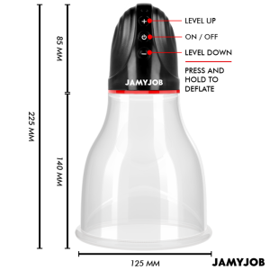 JAMYJOB - XPAND LITE POMPE À TESTICULES AUTOMATIQUE 3 NIVEAUX DASPIRATION GRIS