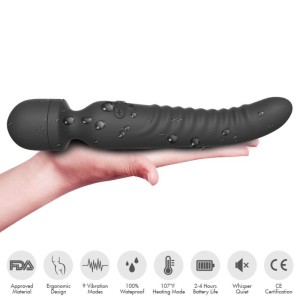 ARMONY - MISSION MASSAGER and VIBRATEUR EFFET CHALEUR NOIR