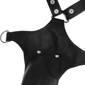 FETISH SUBMISSIVE ATTITUDE - HARNAIS EN CUIR ÉCOLOGIQUE EN FORME DE V POUR HOMMES