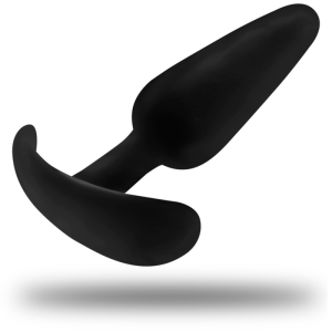 BLACKandSILVER - PLUG ANAL EN SILICONE KAEL AVEC POIGNÉE MOYENNE