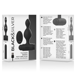 BLACKandSILVER - TUCKER PETITE TÉLÉCOMMANDE POUR PLUG ANAL EN SILICONE