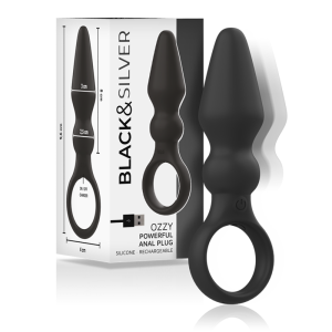 BLACKandSILVER - PUISSANT PLUG ANAL EN SILICONE OZZY
