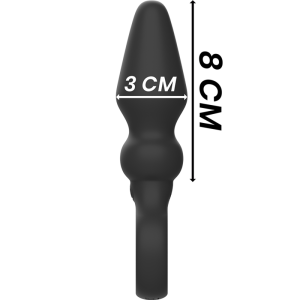 BLACKandSILVER - PUISSANT PLUG ANAL EN SILICONE OZZY