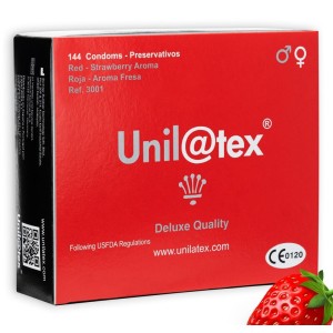 UNILATEX - CONSERVATEURS ROUGE - FRAISE 144 UNITÉS