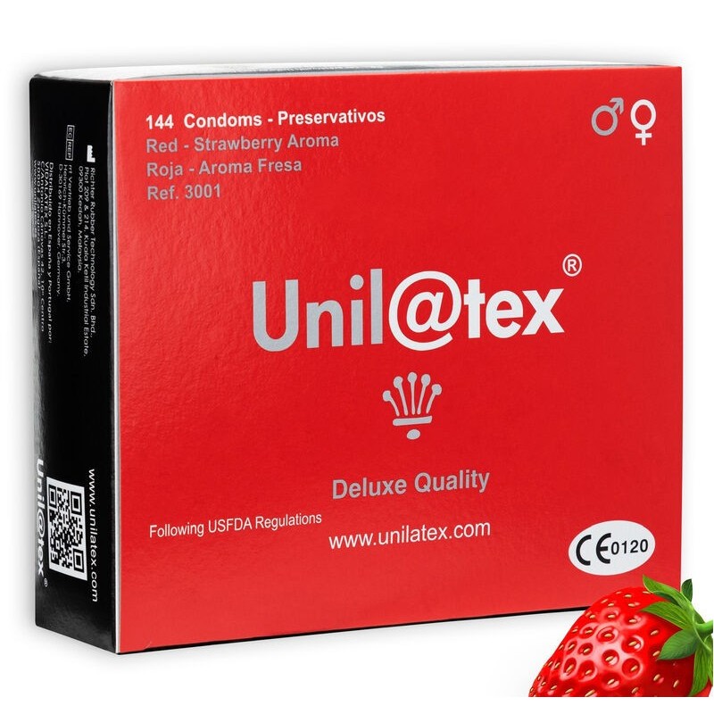 UNILATEX - CONSERVATEURS ROUGE - FRAISE 144 UNITÉS