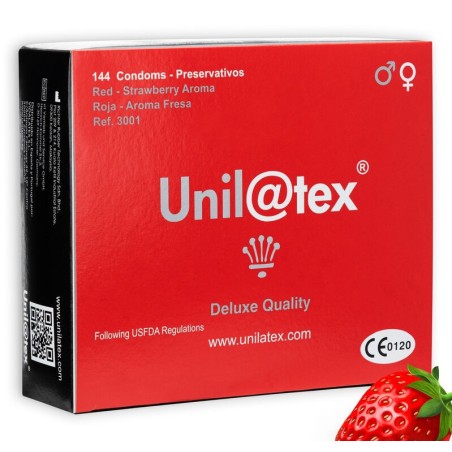 UNILATEX - CONSERVATEURS ROUGE - FRAISE 144 UNITÉS