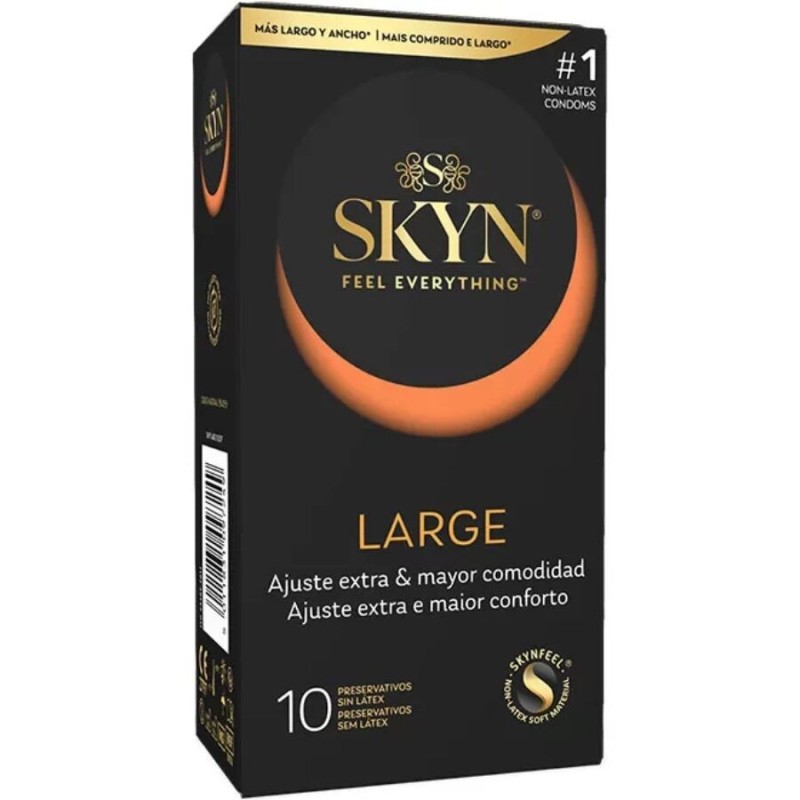 SKYN - GRANDS PRÉSERVATIFS À AJUSTEMENT SUPPLÉMENTAIRE 10 UNITÉS