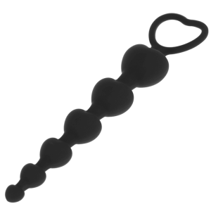 BLACKandSILVER - CHAÎNE DE COEURS ANAL MILA 18 CM
