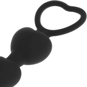 BLACKandSILVER - CHAÎNE DE COEURS ANAL MILA 18 CM
