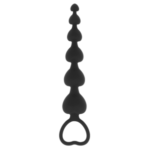 BLACKandSILVER - CHAÎNE DE COEURS ANAL MILA 18 CM