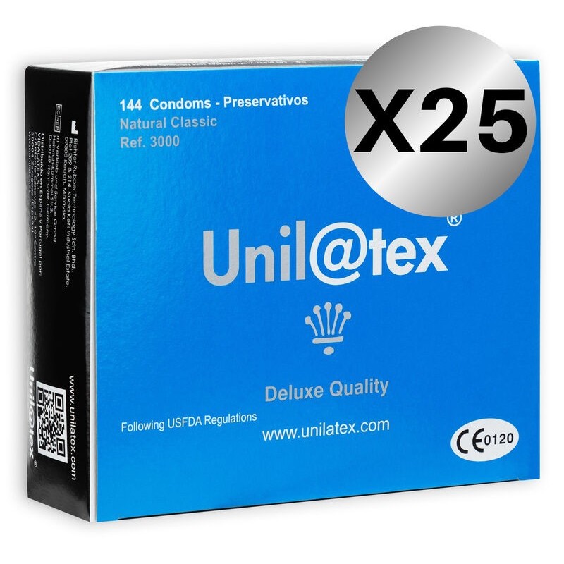 UNILATEX - CONSERVATEURS NATURELS PACK 25 X 144 UNITÉS